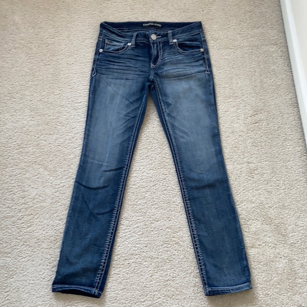 Express jeans. Skinny lowrise in size 6R